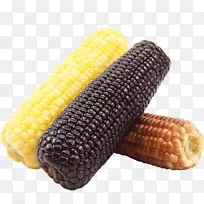 玉米芯糯玉米有机食品布丁玉米芯三色玉米芯