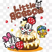 生日蛋糕mashimaro卡通-手绘生日蛋糕