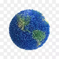 地球行星下载-蓝地球粒子边界，免费高清材料扣