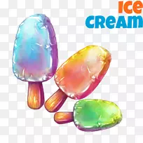 冰淇淋插图-可爱的冰淇淋元素