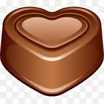 巧克力蛋糕巧克力冰淇淋微笑巧克力心