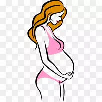 怀孕妇女分娩u5b55u5987-卡通孕妇载体材料