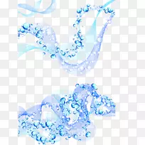 线滴-动态蓝滴