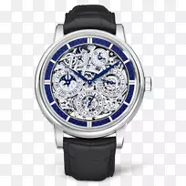模拟表Jaeger-LeCoultre石英钟骨架表-Jaeger蓝色骨架表男性手表