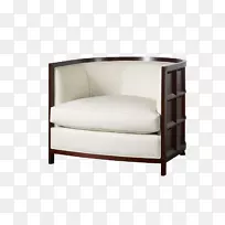 Eames躺椅，长时间起居室-现代织物扶手椅