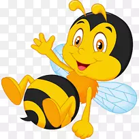 蜜蜂昆虫剪贴画-可爱的蜜蜂