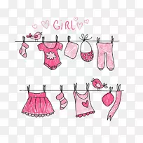 服装.手绘婴儿服装