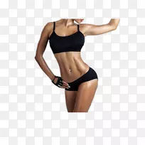 腹直肌强健二头肌腹部运动女性