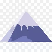 三角形紫色天空-冰山