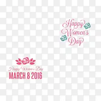 国际妇女节标志贺卡庆祝三月八日妇女节