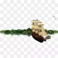 木船-帆船湖