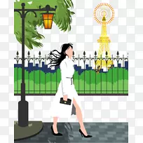 剪贴画-时尚女性插图