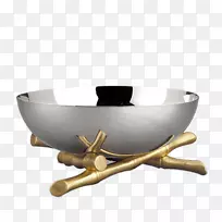 碗餐具lu2019 b jet竹子-室内装饰银锅
