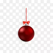 圣诞点缀红球-悬挂圣诞球