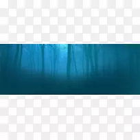 蓝色绿松石墙纸-森林背景