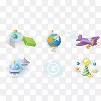免费图标3D空间技术材料科幻小说
