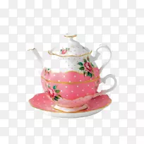 茶具骨瓷茶壶粉红色下午茶