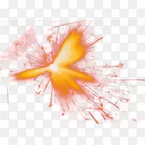 花瓣近距离烟花