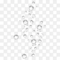 液滴透明度和半透明-白色淡水液滴漂浮材料
