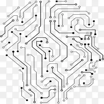 印刷电路板网络剪贴画电路板脑