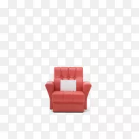 沙发椅皮革-红白皮扶手椅沙发