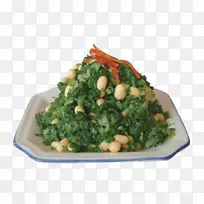 菜谱叶菜-卷心菜与大豆混合