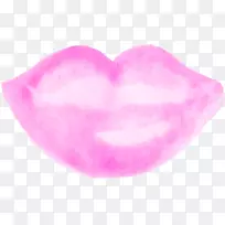 唇口形状吻-粉红色嘴唇图案