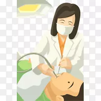 牙科医生拔牙.救护车
