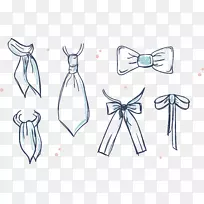 蝴蝶结领带插图.领带