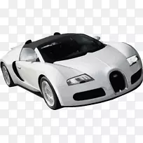 跑车Bugatti Veyron Bugatti汽车豪华车-银色跑车
