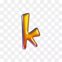 k-液滴字母k