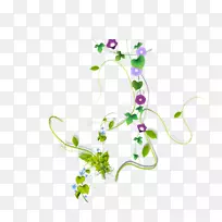 花卉设计紫色剪贴画.紫色小号