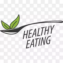 健康食品餐厅标志健康饮食.载体匙