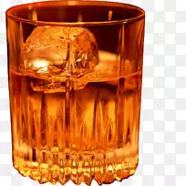 威士忌鸡尾酒啤酒蒸馏饮料波旁威士忌橙汁装饰啤酒杯