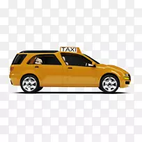 出租车纽约市机场巴士黄色出租车运输-出租车材料图片