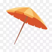 橙色黄色伞-橙色简单阳伞装饰图案