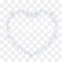 白色区域心脏图案-爱情框架