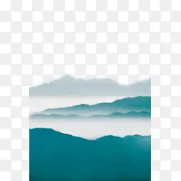 天空角壁纸-山与雾