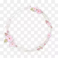 花卉图标-白色花环