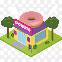 甜甜圈店-儿童烹饪游戏甜甜圈餐厅-粉红色甜甜圈店