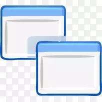 图形用户界面窗口剪贴画蓝方边