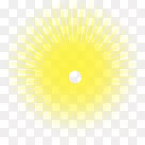 黄色圆形图案-金色太阳无花果。