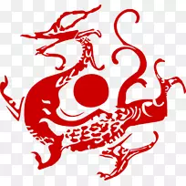 汉代白虎蓝龙四象征朱红鸟复古红色动物印章