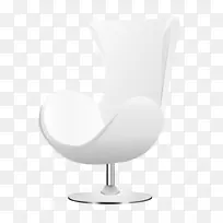 桌椅玻璃-白色高级座椅模型