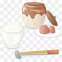 日式菜系-手绘蒸米汁