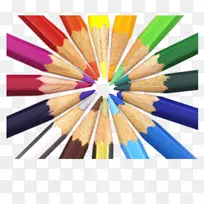 铅笔画-彩色画笔