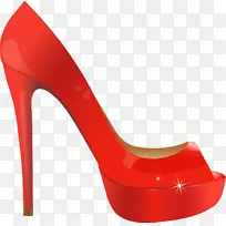 红色高跟鞋.鞋