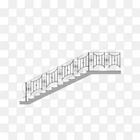 建筑白色图案-楼梯