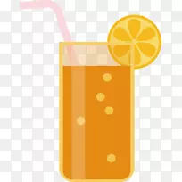 橙汁饮料柠檬水.果汁载体材料png