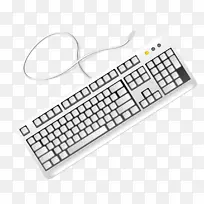电脑键盘电脑鼠标夹艺术.灰色键盘